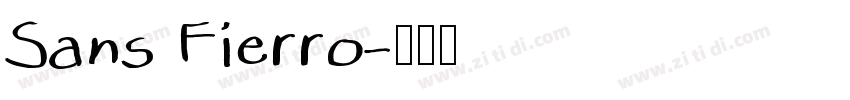 Sans Fierro字体转换